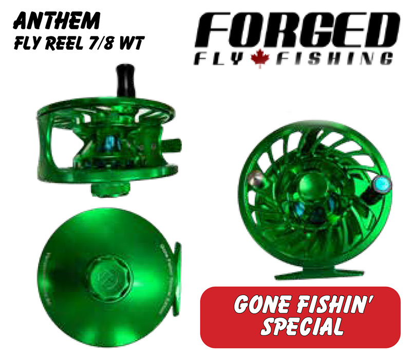 Forged Anthem Fly Reel 7/8wt, “Gone Fishin' Special” – Gone Fishin